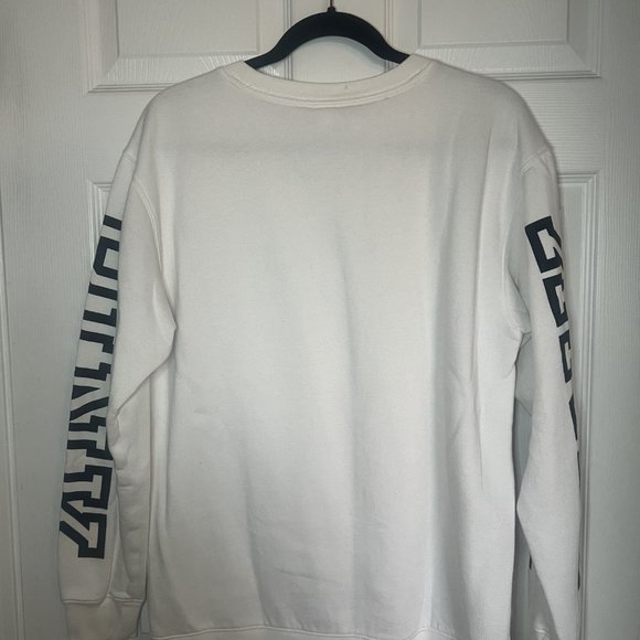 PINK All White Crewneck Sweater - Picture 2 of 4